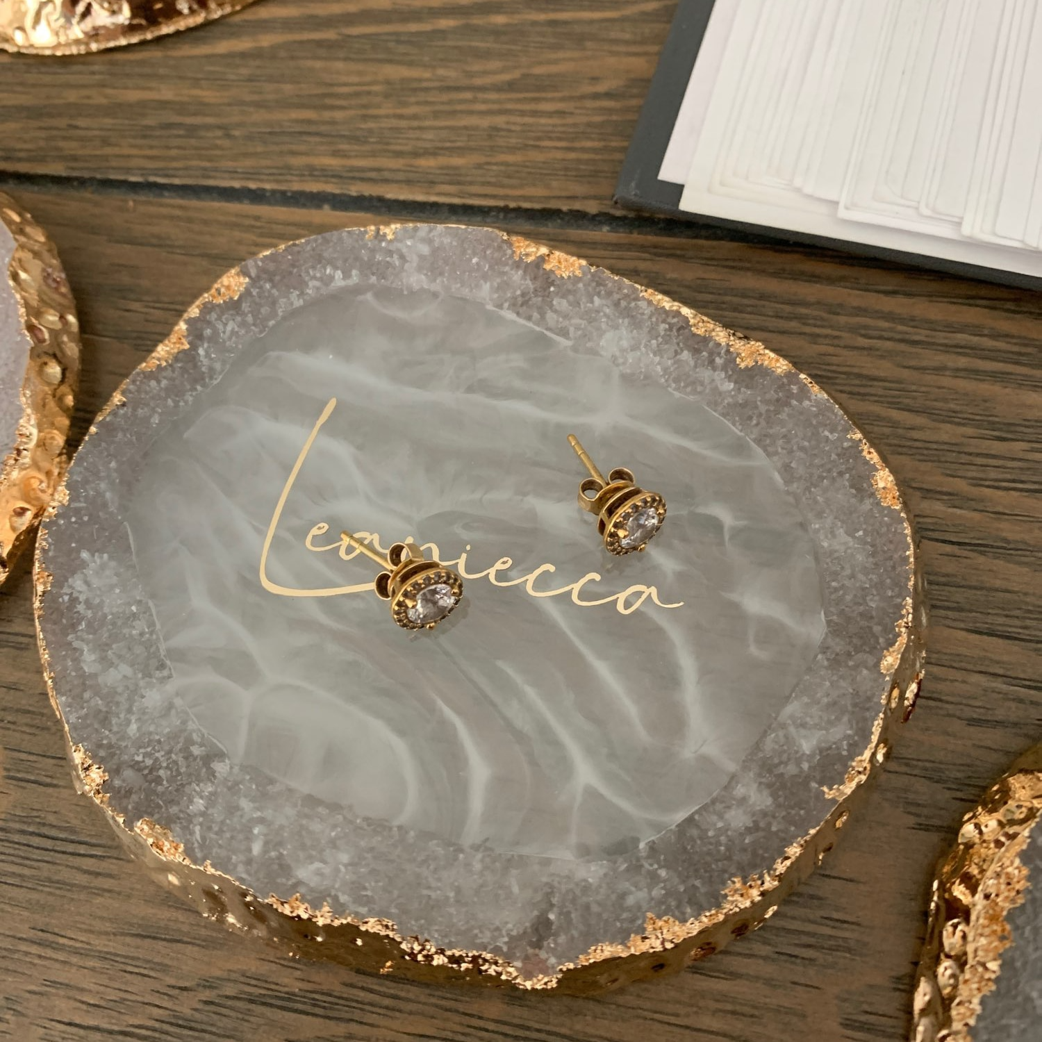 Personalized Agate Coasters