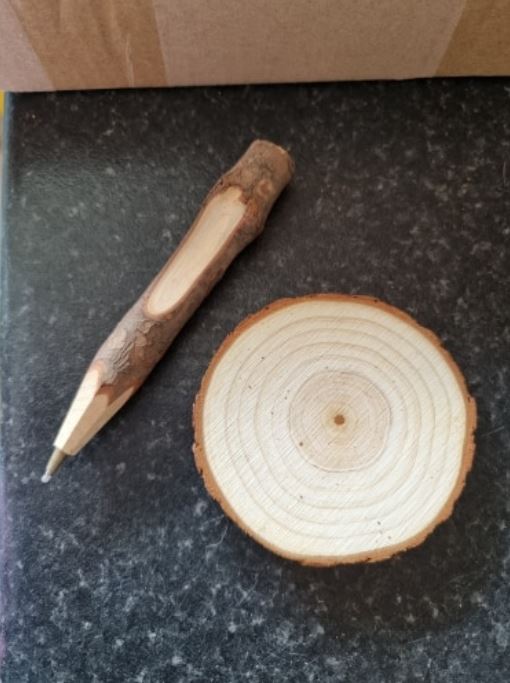Wooden Pen & Slice