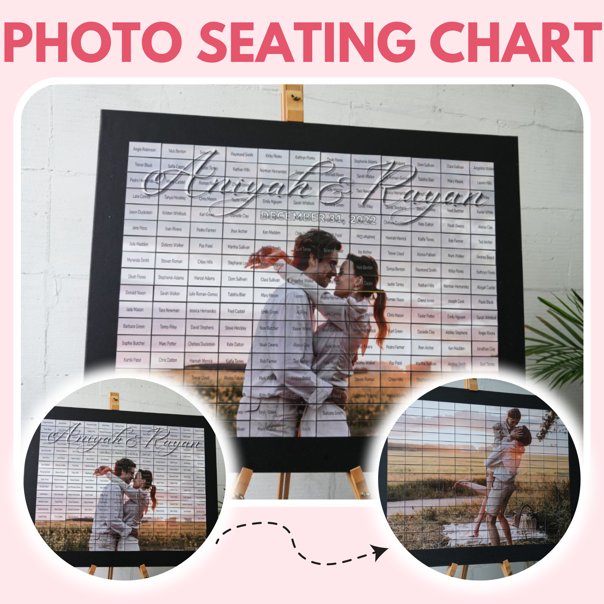 Photo Seating Chart Display